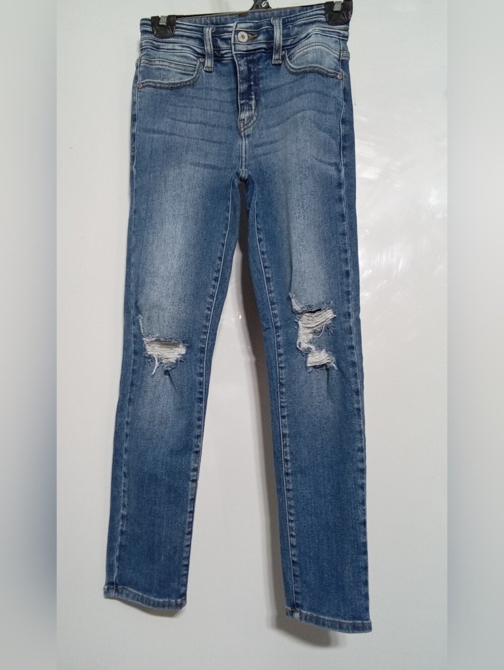 KanCan High Rise Distressed Skinny Jeans Blue Denim Size 1/24